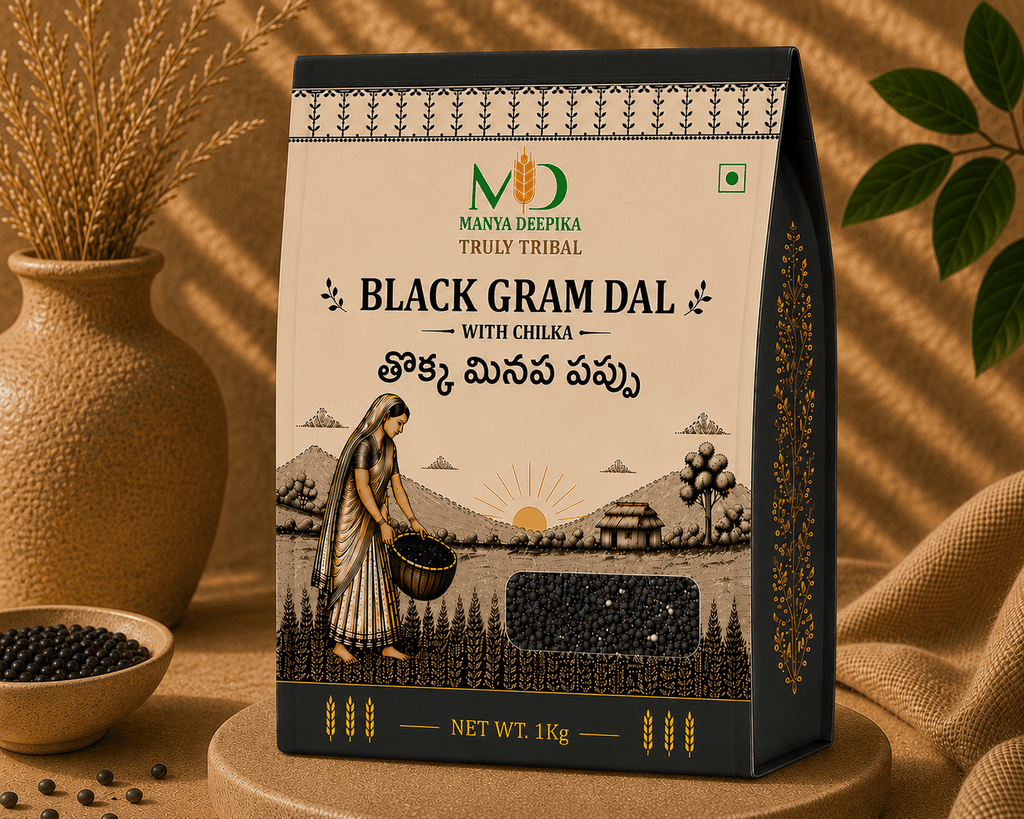 Blackgram Dal with Chilka - Tokka Minapa Pappu