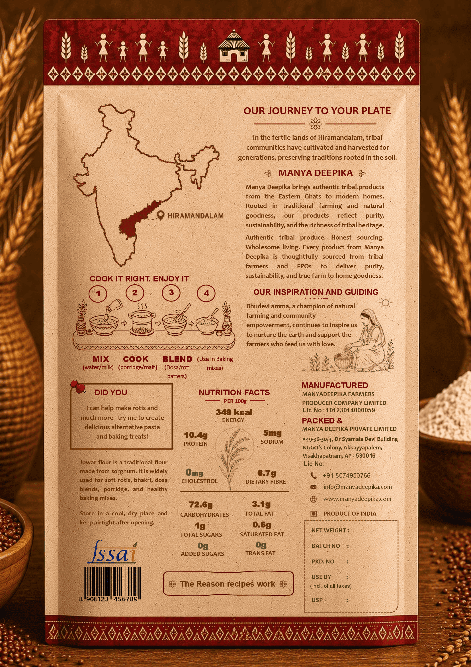 Jowar Flour - Jonna Pindi