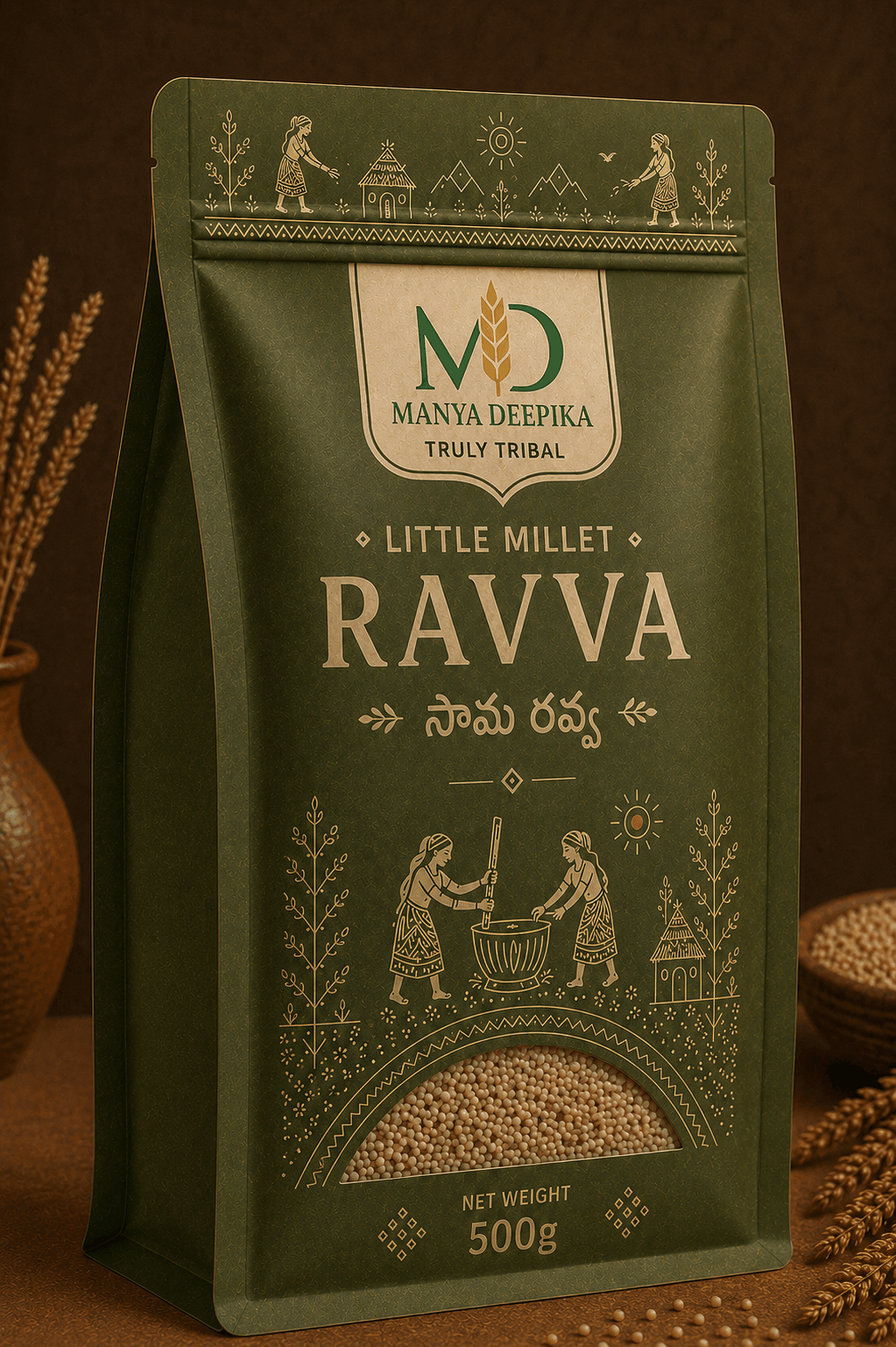 Little Millet Rava - Sama Ravva - 500g