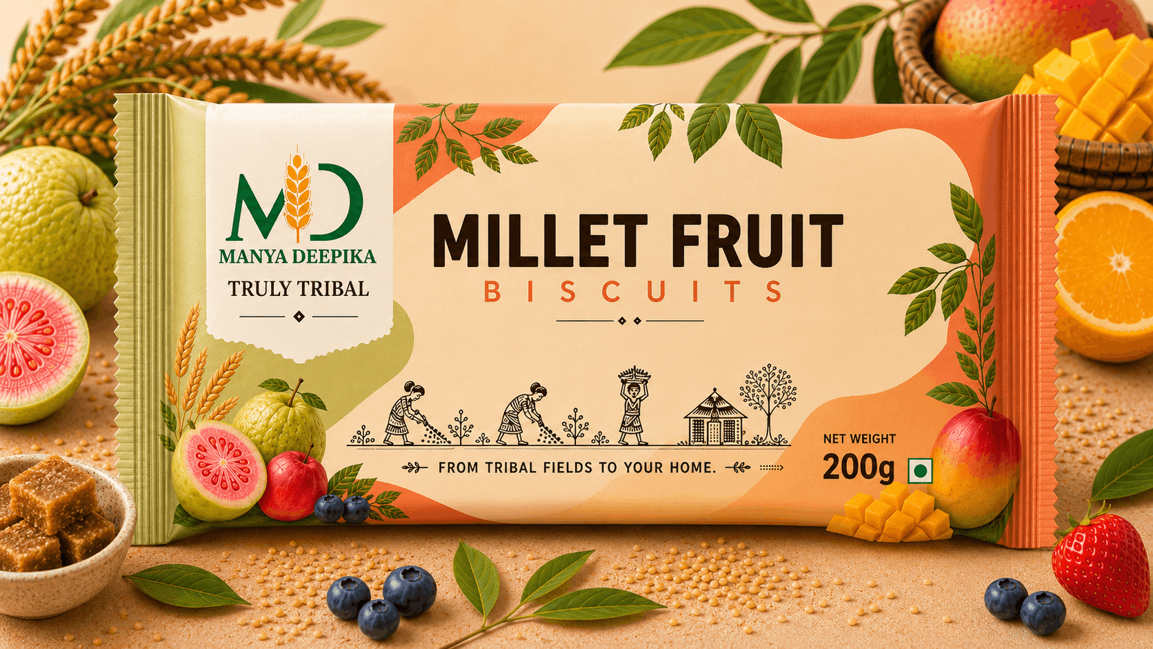 Millet Fruit Biscuits