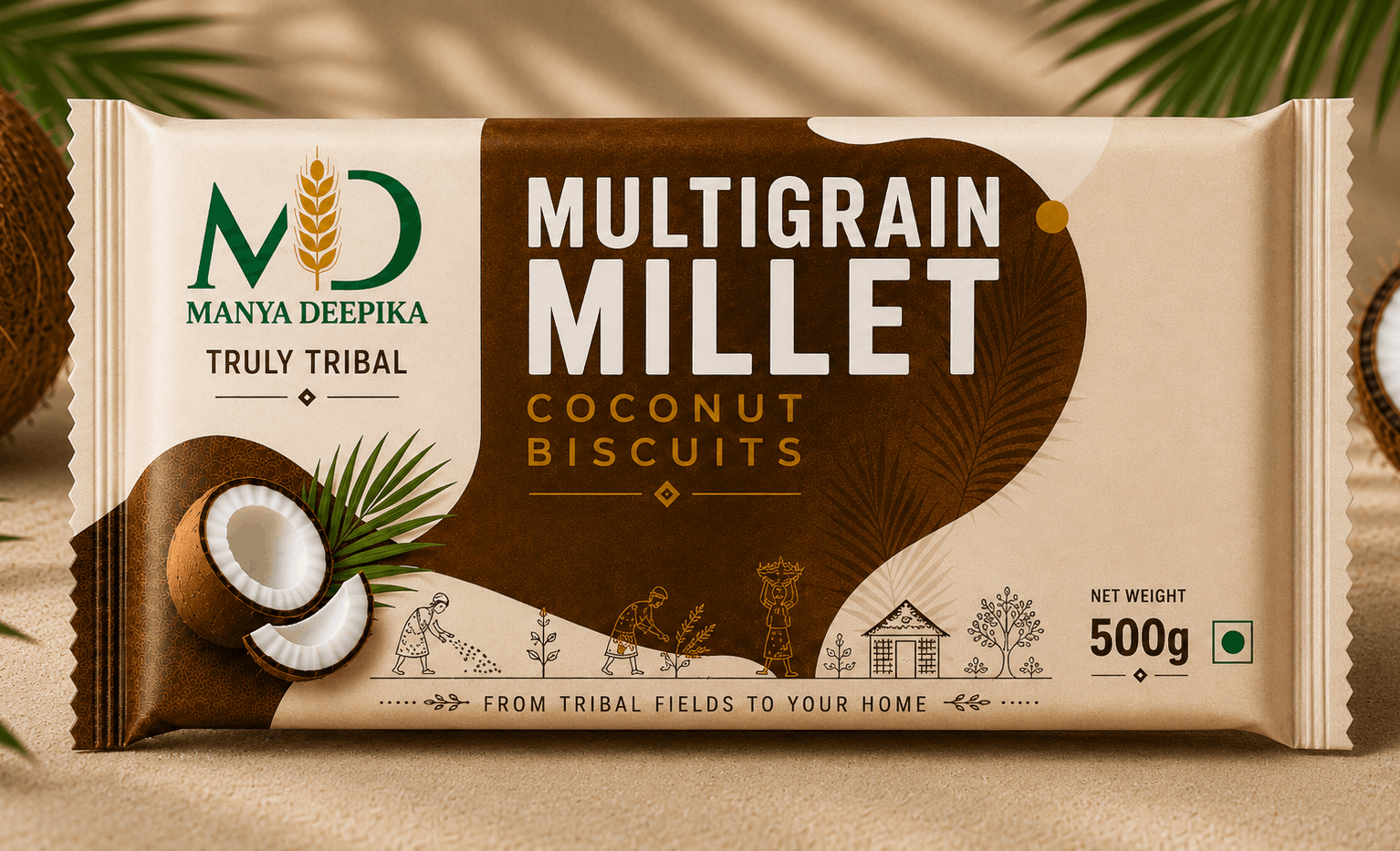 Millet Multigrain Coconut Biscuits