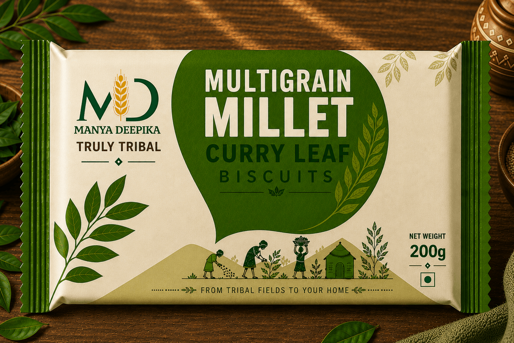 Millet Multigrain Curry Leaf Biscuits