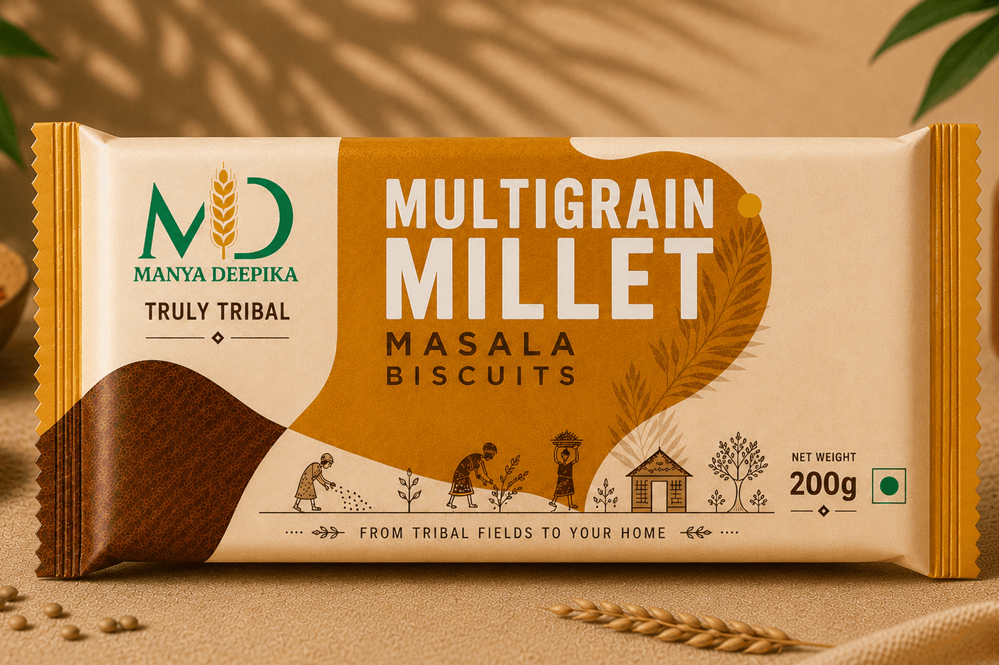 Multigrain Millet Masala Biscuits