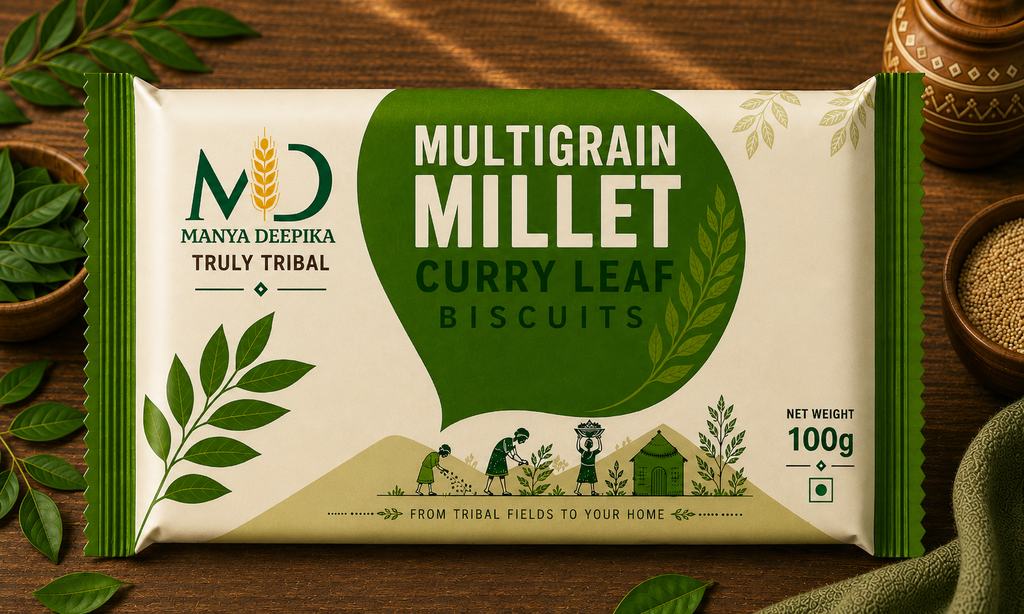 Millet Multigrain Curry Leaf Biscuits