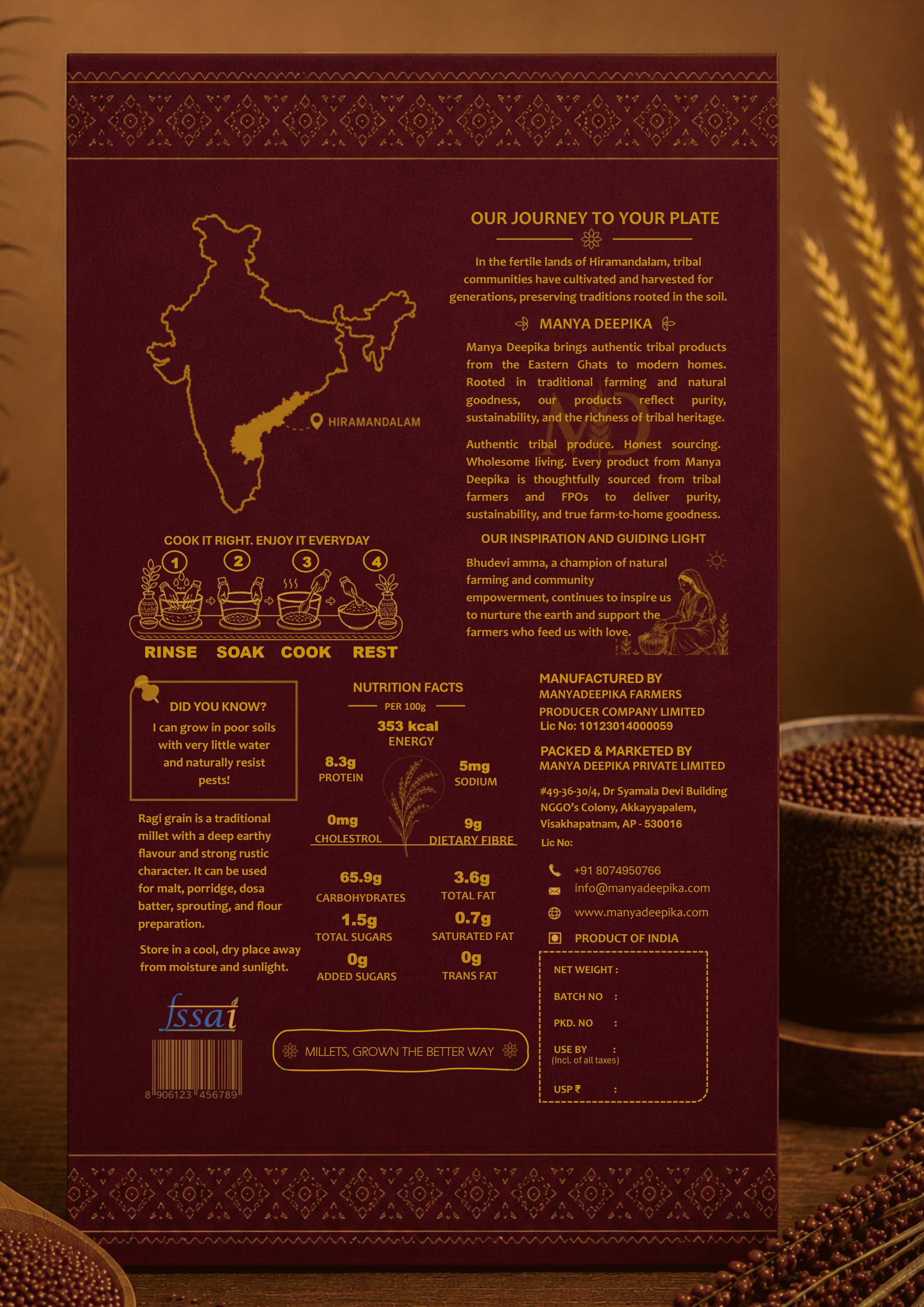 Ragi - Finger Millet (1Kg)