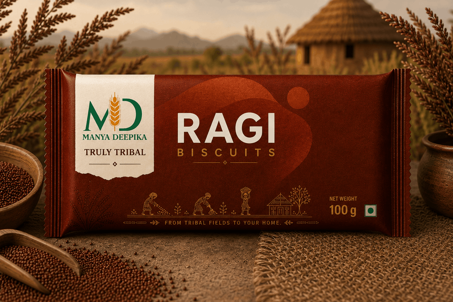 Ragi Biscuits - Finger Millet Biscuits