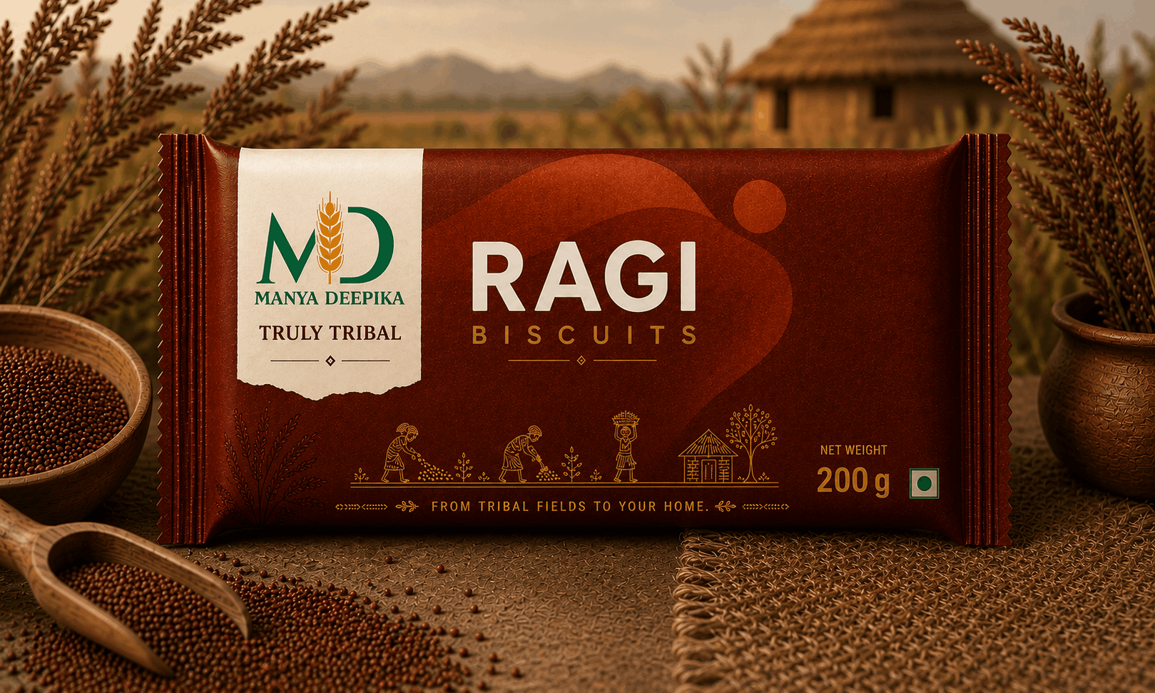 Ragi Biscuits - Finger Millet Biscuits