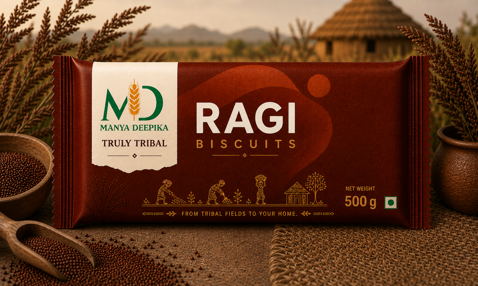 Ragi Biscuits - Finger Millet Biscuits